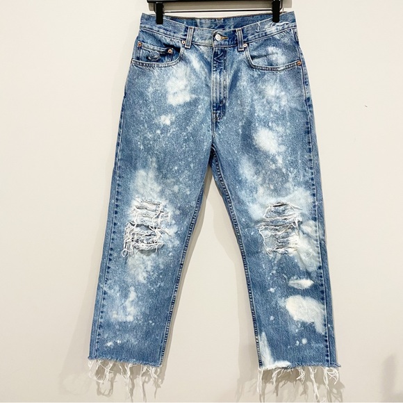 Levi's Other - LEVI’S 505 Regular Fit Straight Leg Jeans Vintage Custom Size 33